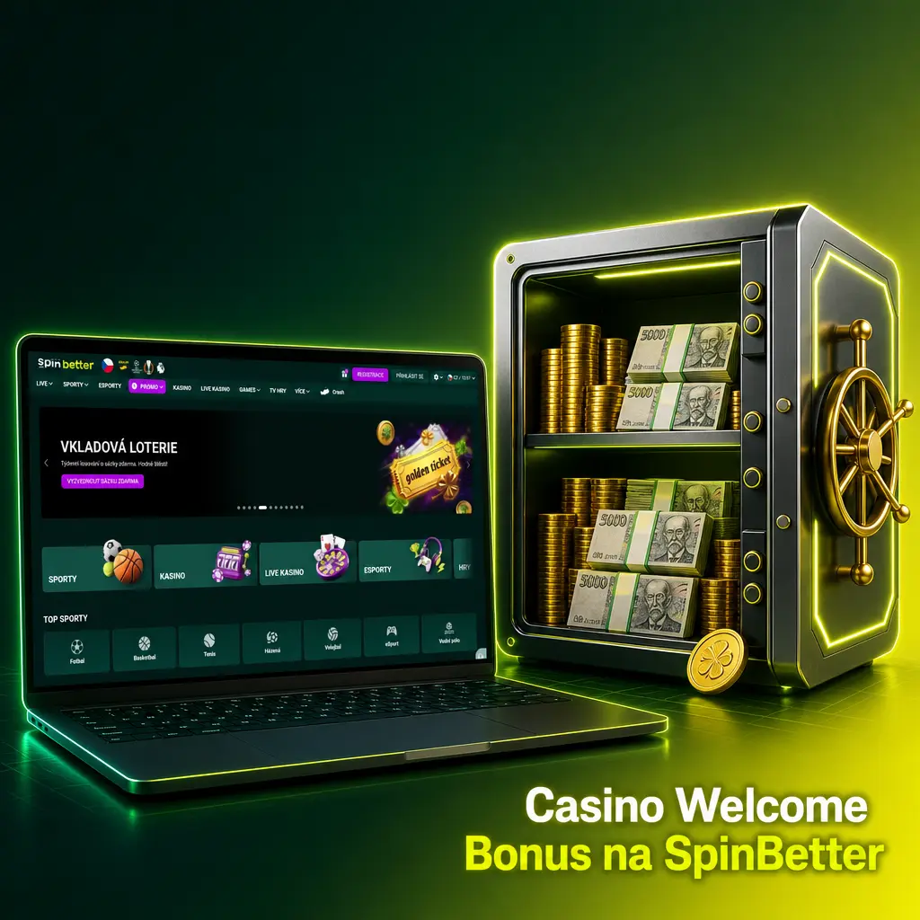 Casino Welcome Bonus na SpinBetter: 36550 CZK + 150 FS za první vklad, podmínky protočení 35x do 30 dnů.