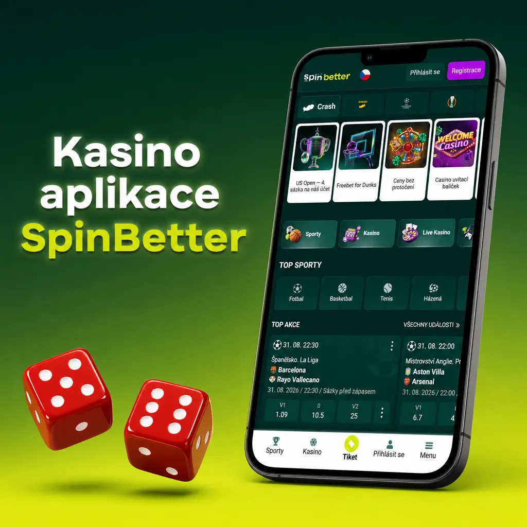 Kasino aplikace SpinBetter se sloty, live hrami a bonusy od Pragmatic Play, NetEnt a Evolution