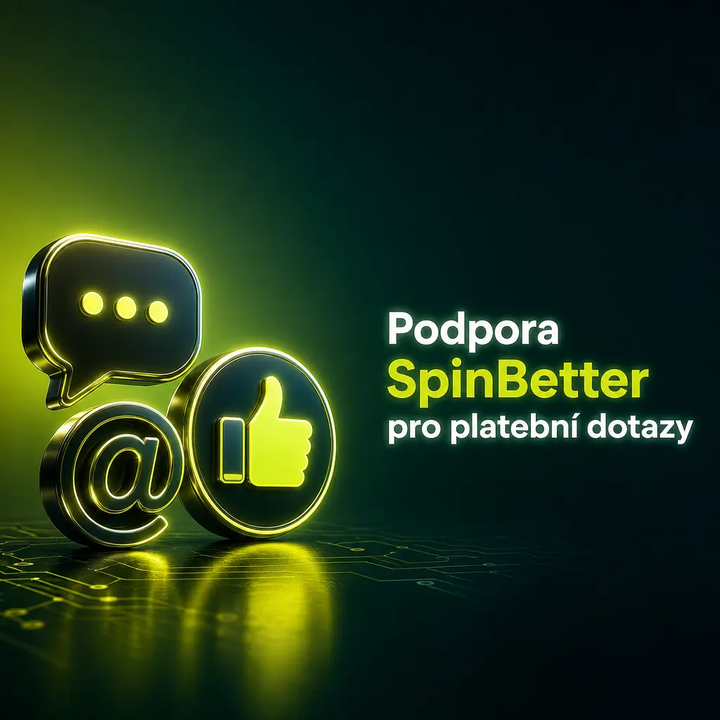 Podpora SpinBetter řeší platební dotazy přes live chat, e-mail, Telegram a sekci Nápověda nepřetržitě 24/7