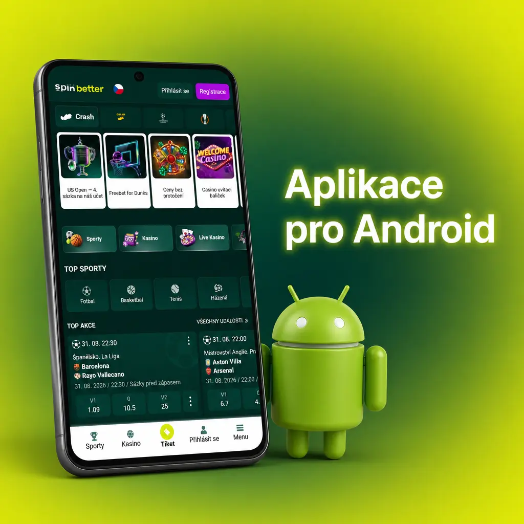 Návod na instalaci aplikace SpinBetter pro Android – stažení APK a přihlášení do účtu