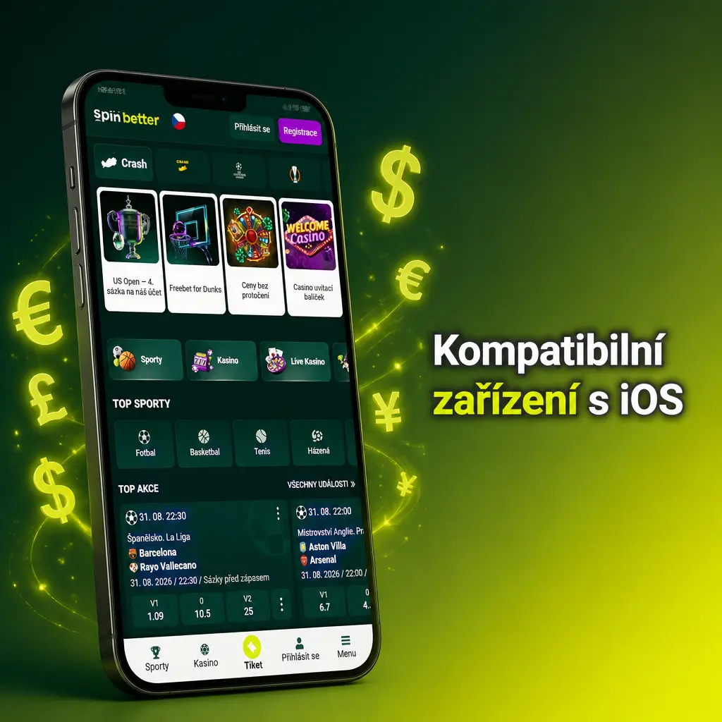 Kompatibilní zařízení s iOS pro aplikaci SpinBetter – podporované modely iPhone X až iPhone 17 Pro