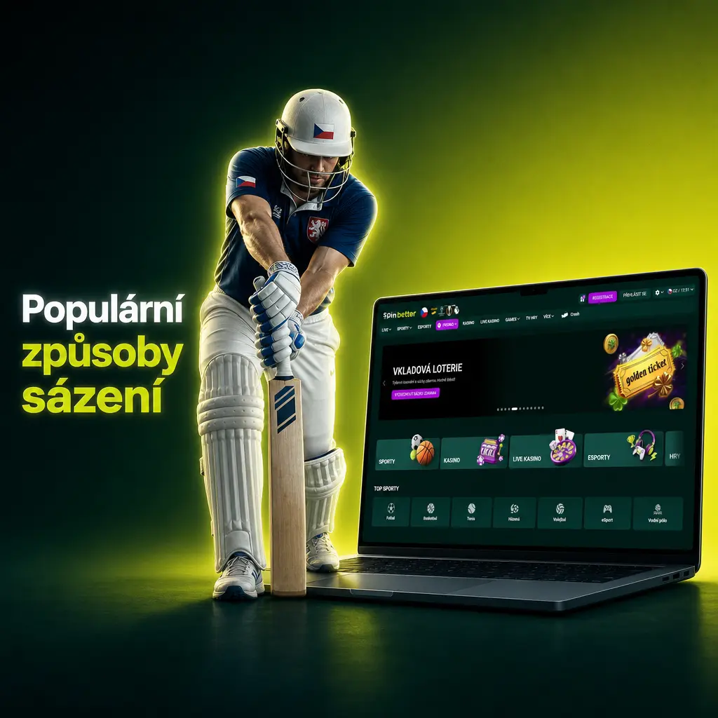 Populární způsoby sázení na SpinBetter: live sázky, multi-zápasy a předzápasové kurzy s aktualizacemi a Cash Out funkcí.