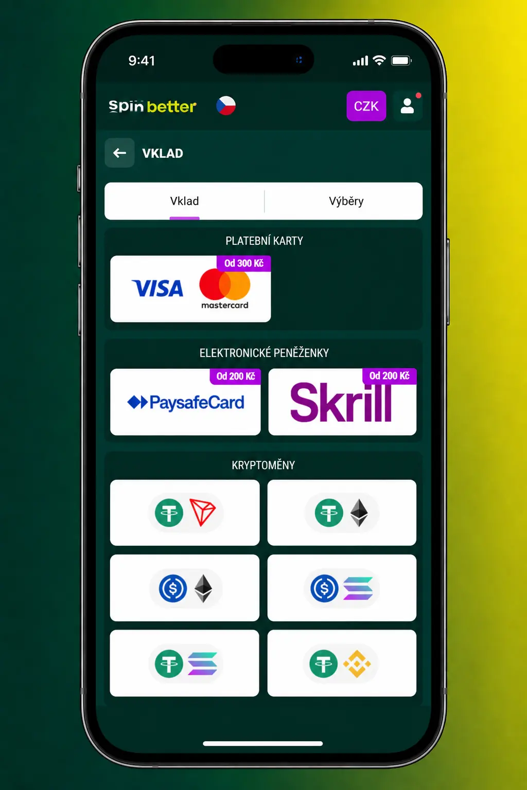 Návod krok za krokem na umístění první sázky na SpinBetter ve sportovní sekci webu