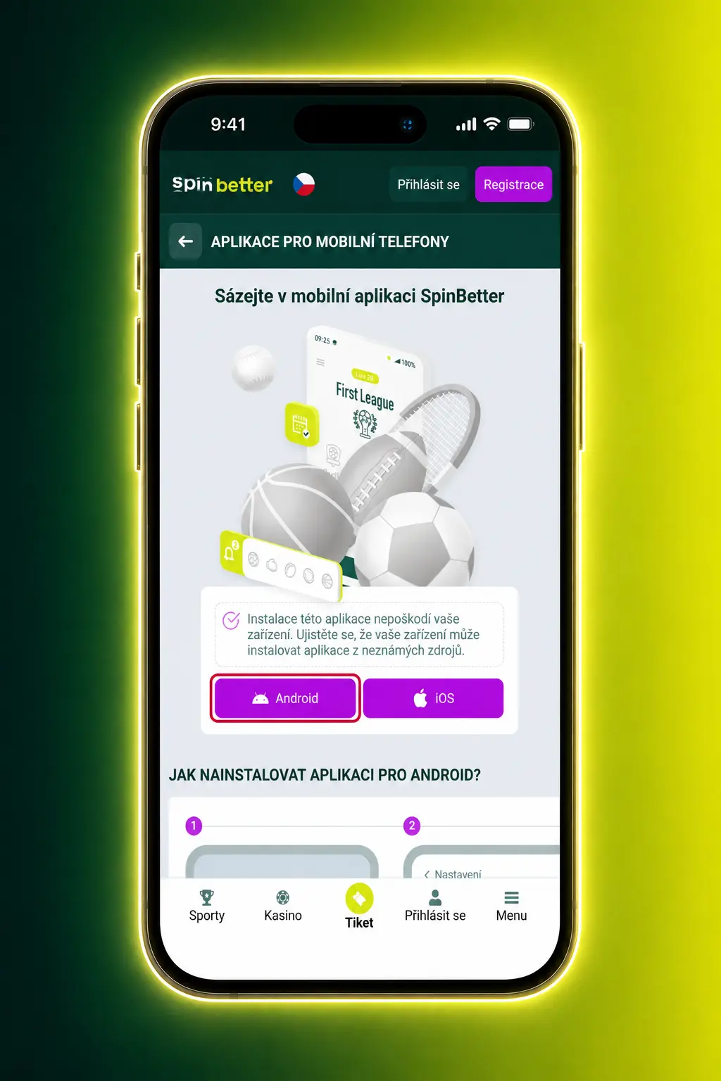 Návod na stažení a instalaci SpinBetter APK pro Android ve 4 jednoduchých krocích